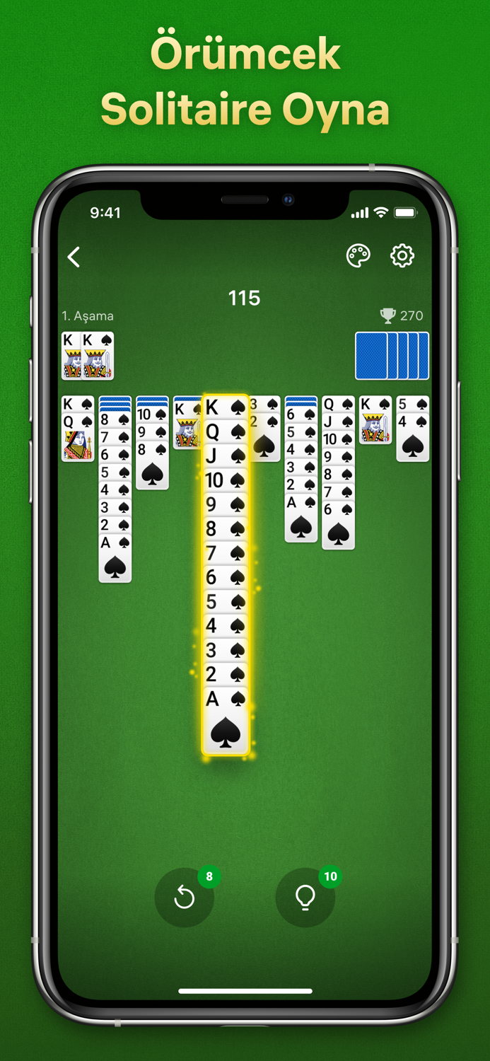 Spider Solitaire - Kağıt Oyunu