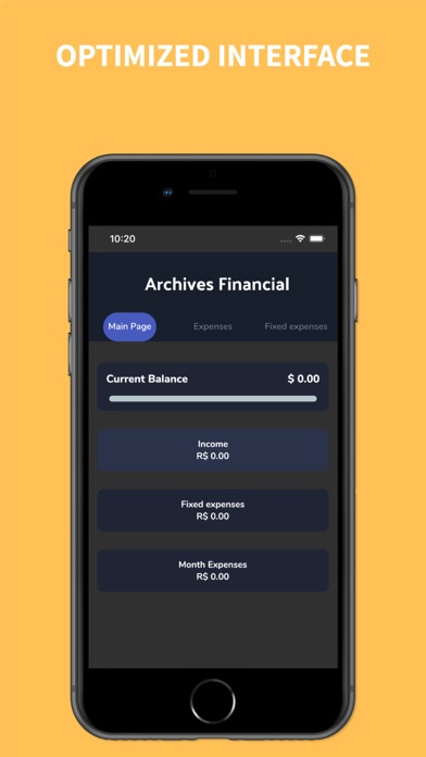 Archives Finance Screenshot