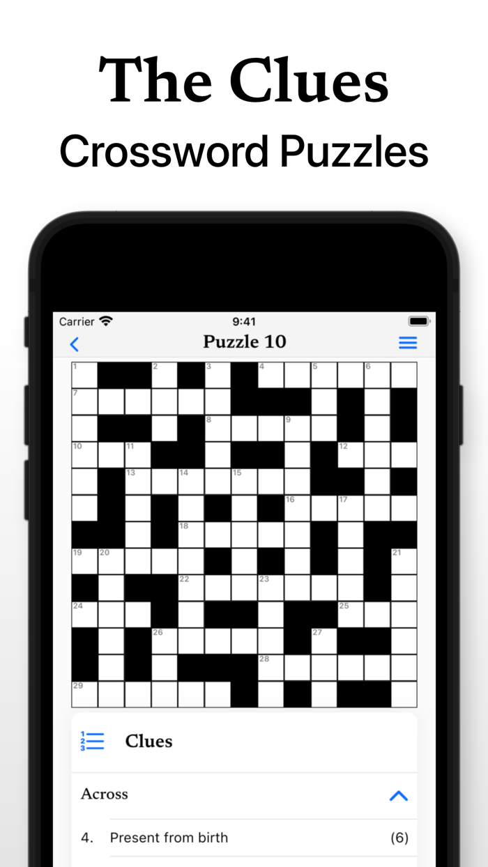 The Clues - Crossword Puzzles
