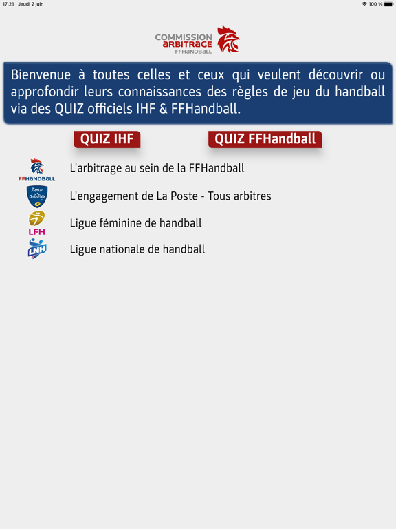 FFHandball QUIZ règles du jeu screenshot 3