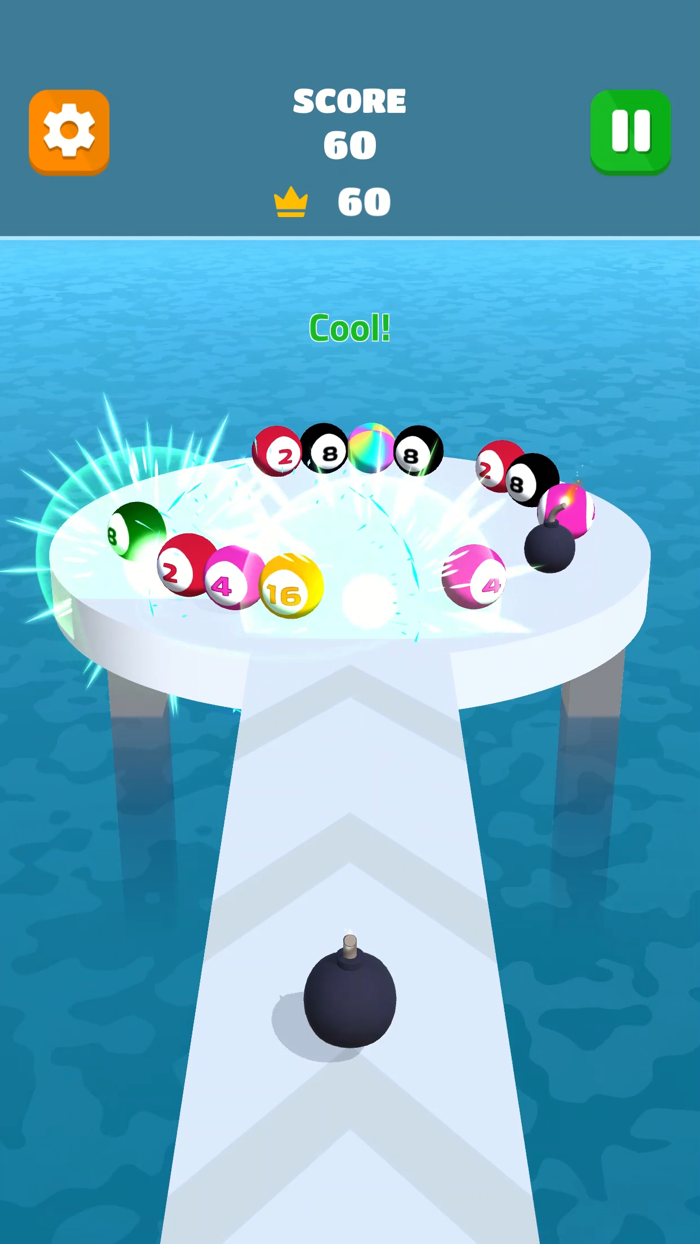 2048 Ball Blast - Merge Puzzle