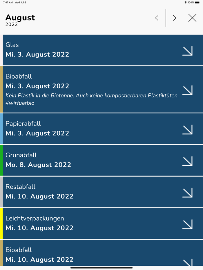 Abfall-App Neustadt Weinstraße