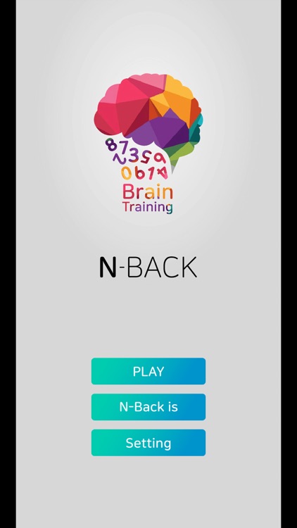 Brain training N-Back