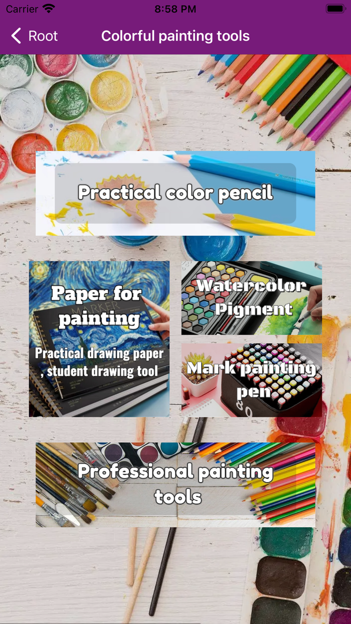 Colorful Painting Tools Room