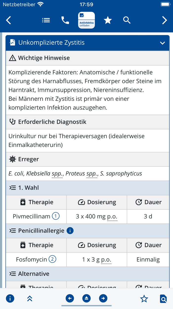 UKE Antiinfektiva-Leitfaden