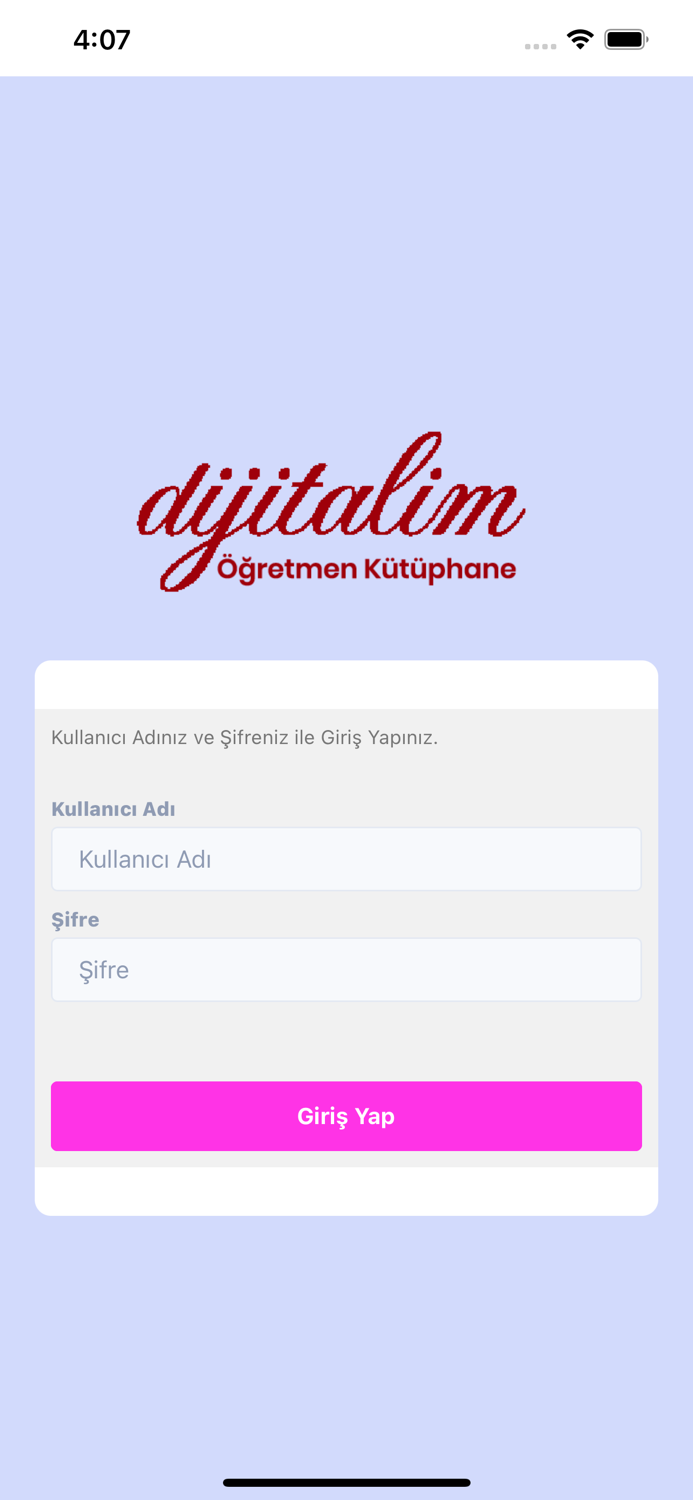 Dijitalim Öğretmen Kütüphane