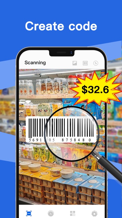 QR code reading scanner