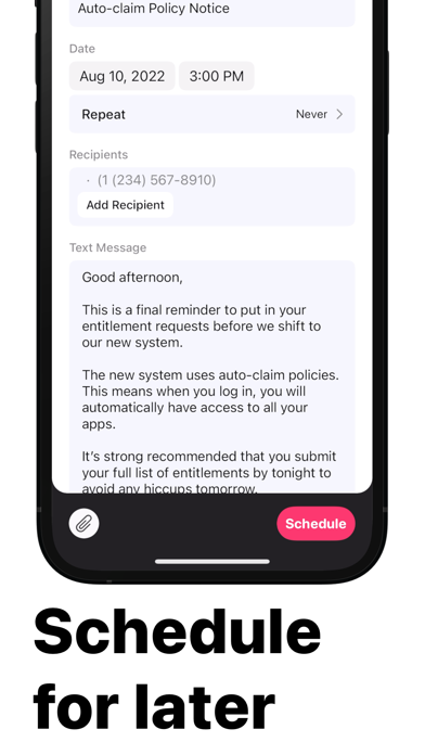 Kyew - Schedule Text Messages screenshot 3