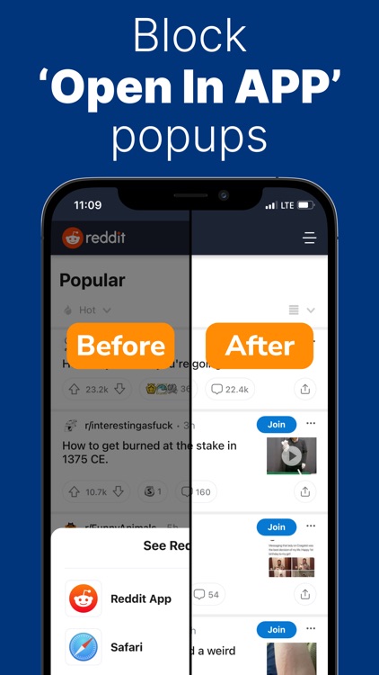 Remove "Open In App" Popups