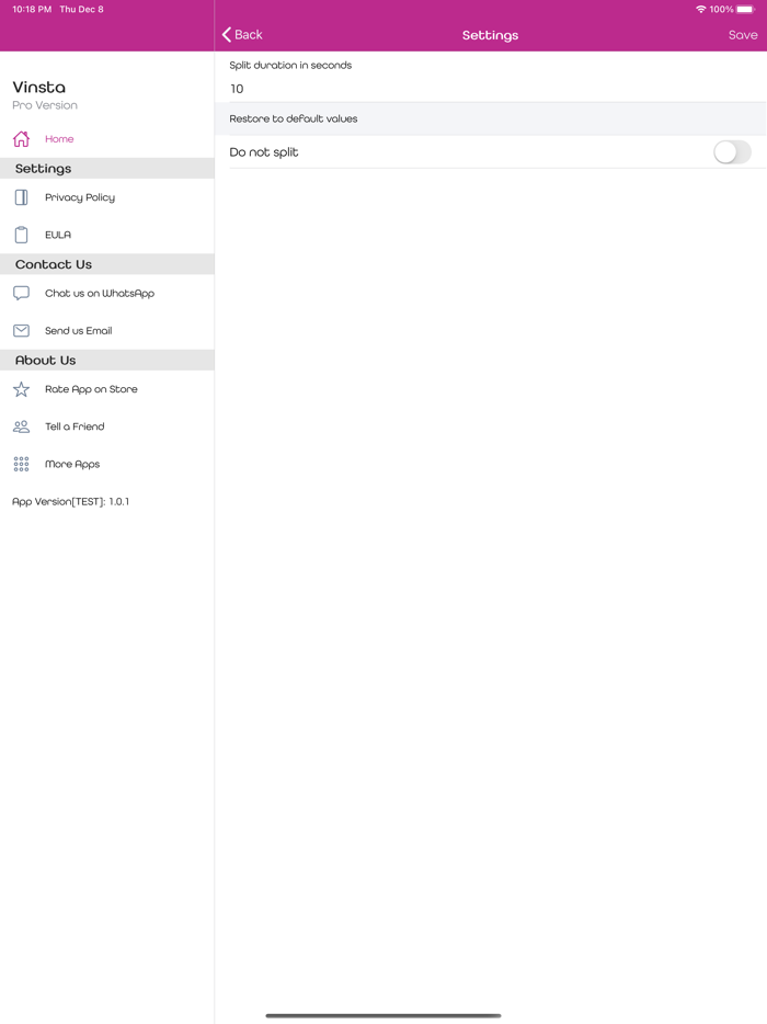Saverr - Save Video  Split