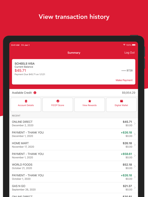 Scheels Visa Card screenshot 3