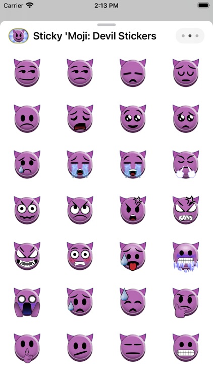 Sticky 'Moji: Devil Stickers screenshot-3