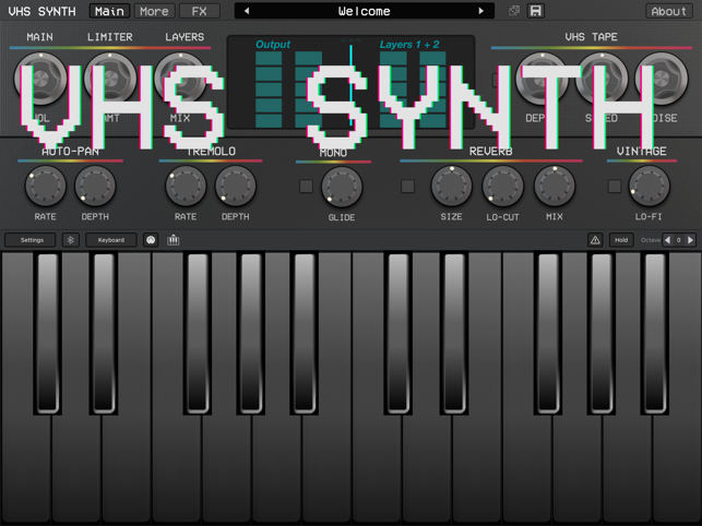 ‎VHS Synth | Екранна снимка на Synthwave от 80-те