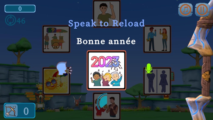 Archery French Vocab Game