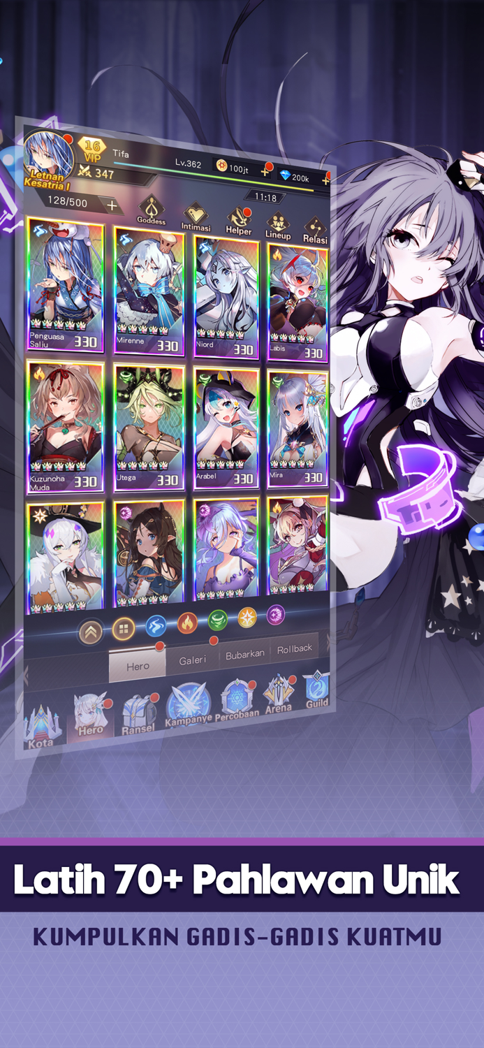 Girls Connect Idle RPG