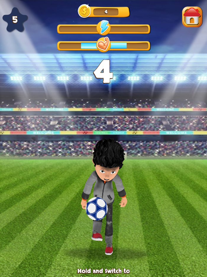 Football Juggle Kicks Star