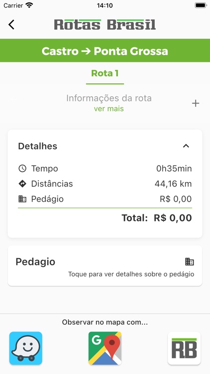 Rotas Brasil Pedágios screenshot-4