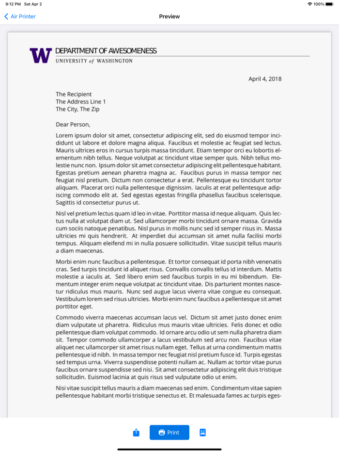 Air Printer  PDF Scanner