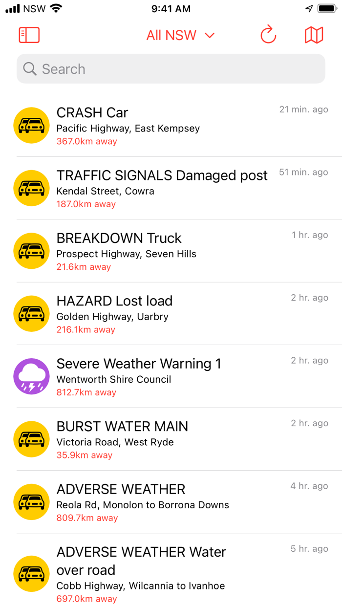 NSW Incident Alerts