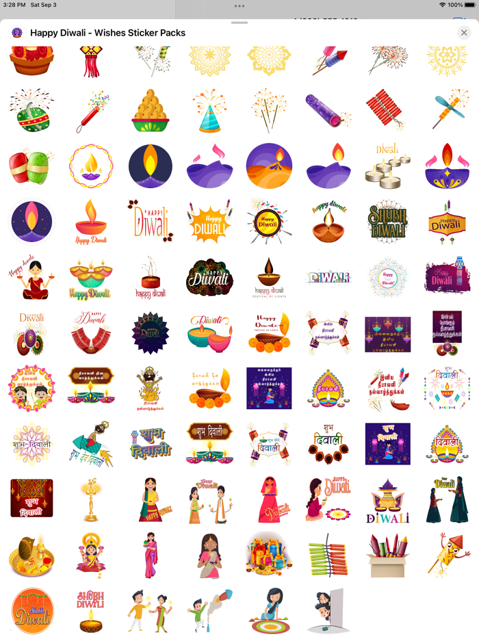 Happy Diwali - Wishes Stickers