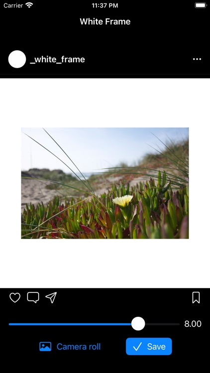 White Frame - for instagram