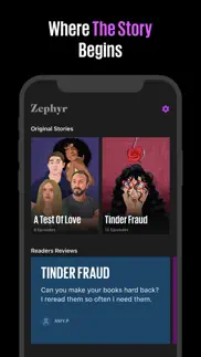 zephyr: romance stories iphone screenshot 1