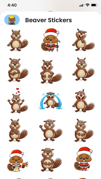 Beaver Stickers & Emojis