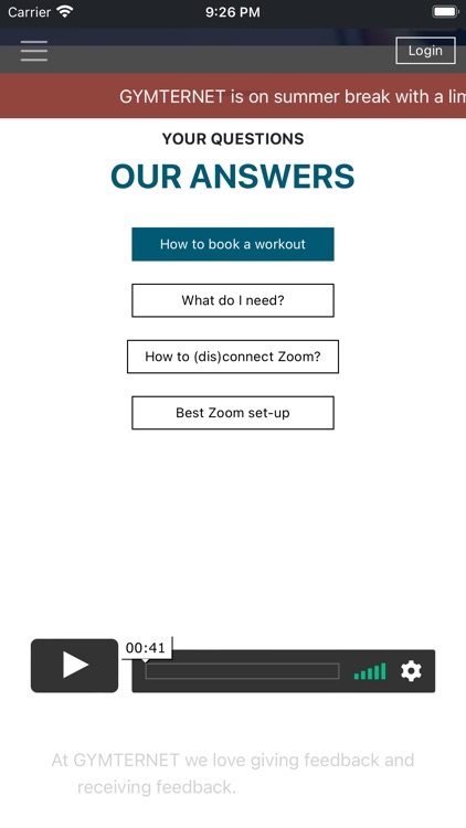 GYMTERNET Live Online Fitness screenshot-3
