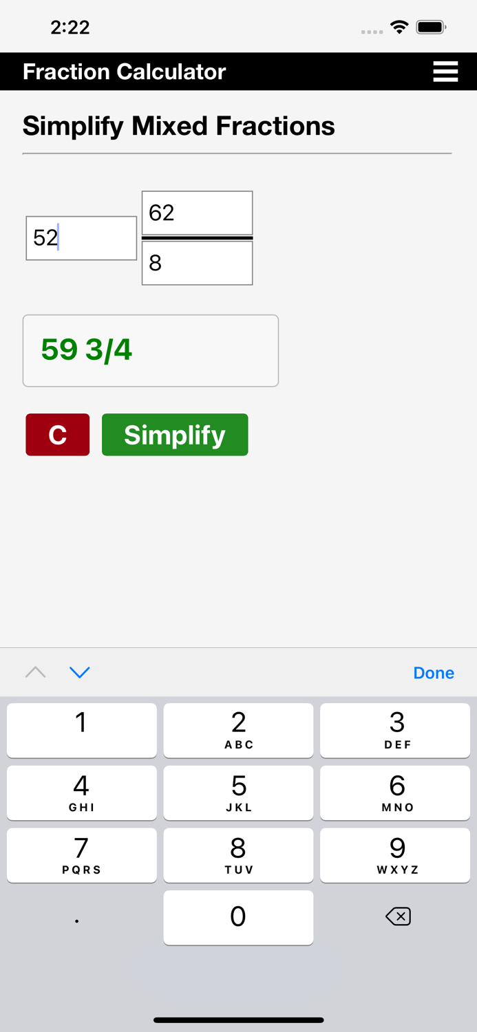Fraction Calculator