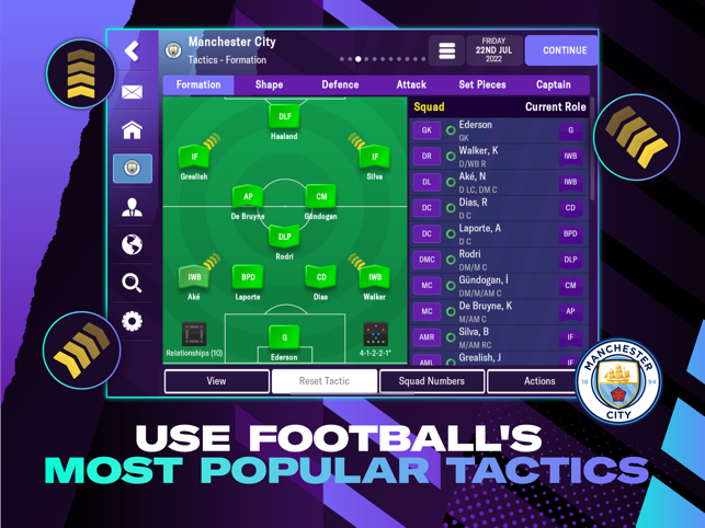 ‎Aplikacja Football Manager 2023 zrzut ekranu urządzenia mobilnego