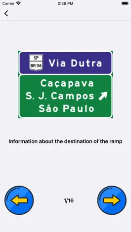 Game screenshot Learn Brazilian Road Signs hack
