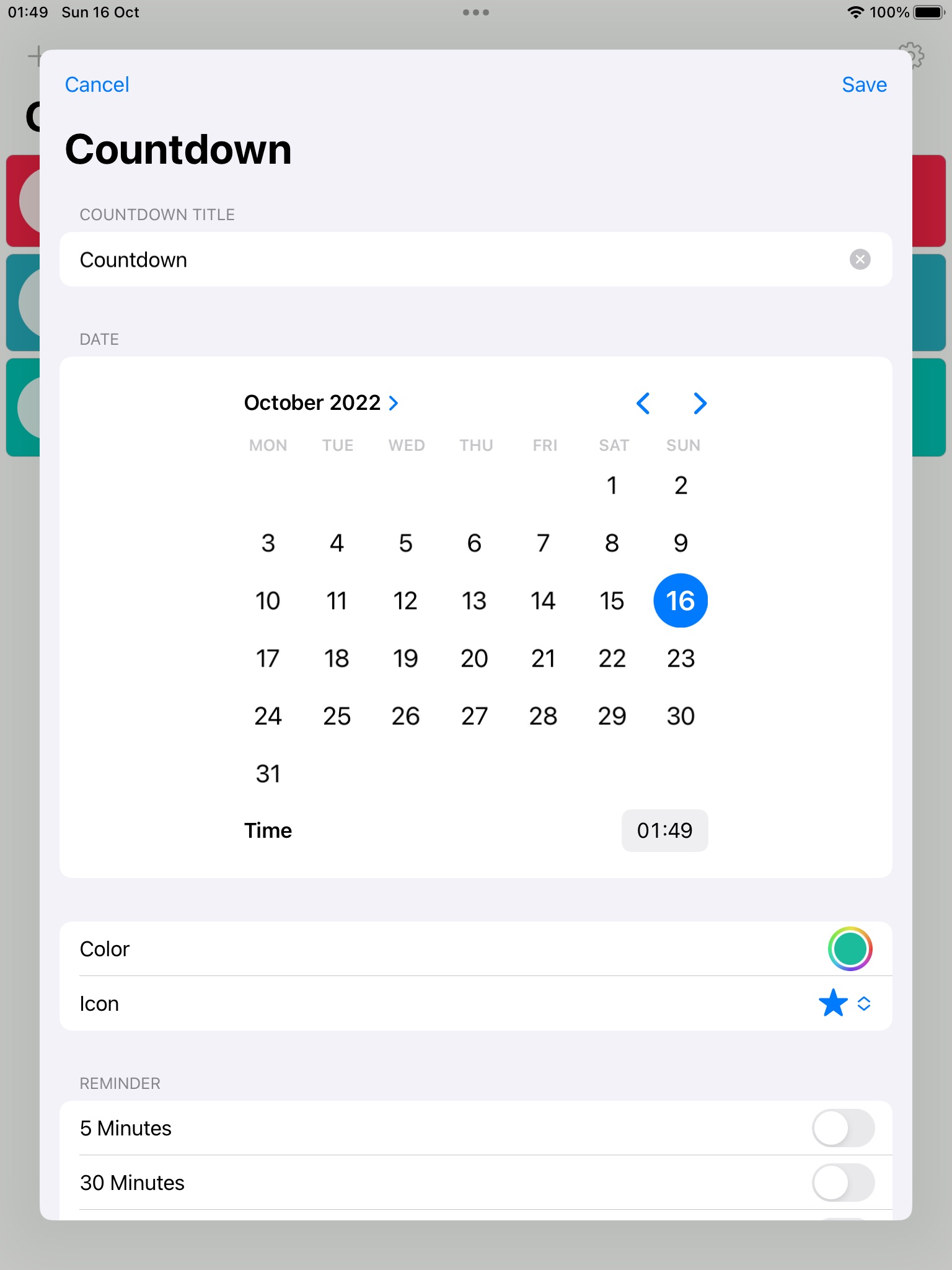 Countdown - Event Reminder screenshot 3