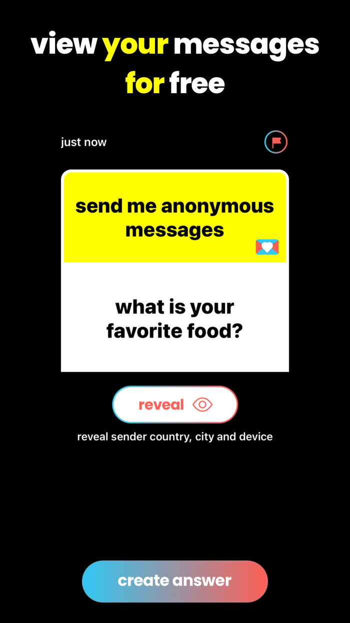 sendme anonymous message