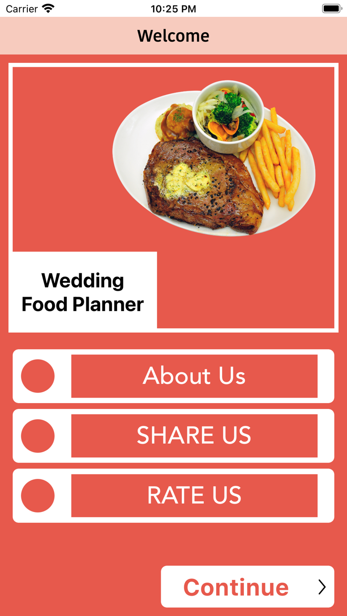 Wedding Food Planner