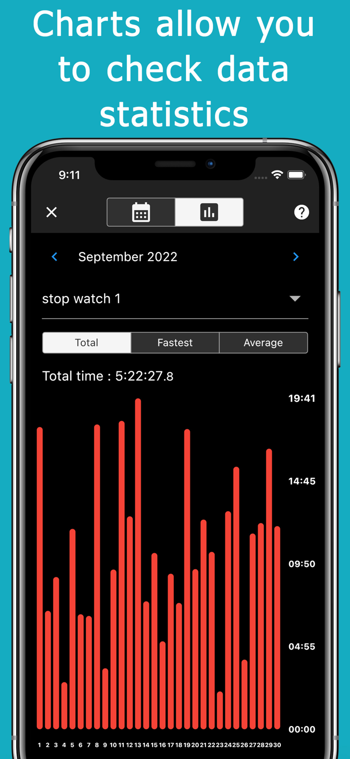 Stopwatch  reading out loud