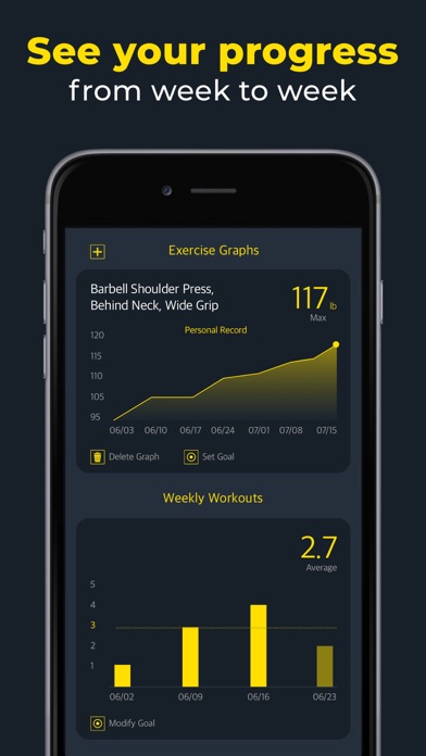 Gym Workout Planner & Tracker Screenshot