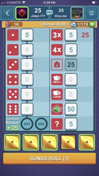 Dice-n-Roll online Yatzy screenshot-3