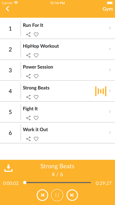 Music for Workout Sport & Gym screenshot 4