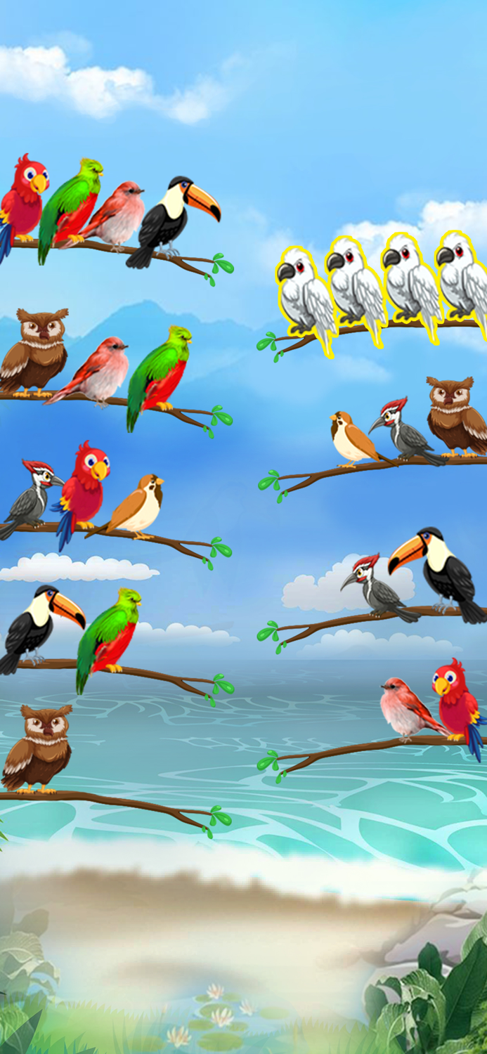 Bird Sort - Color Puzzle