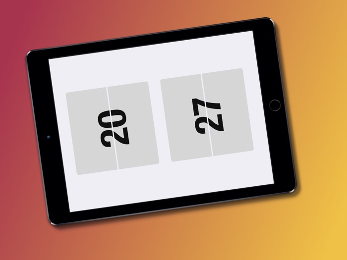 flipclock - fullscreen clock