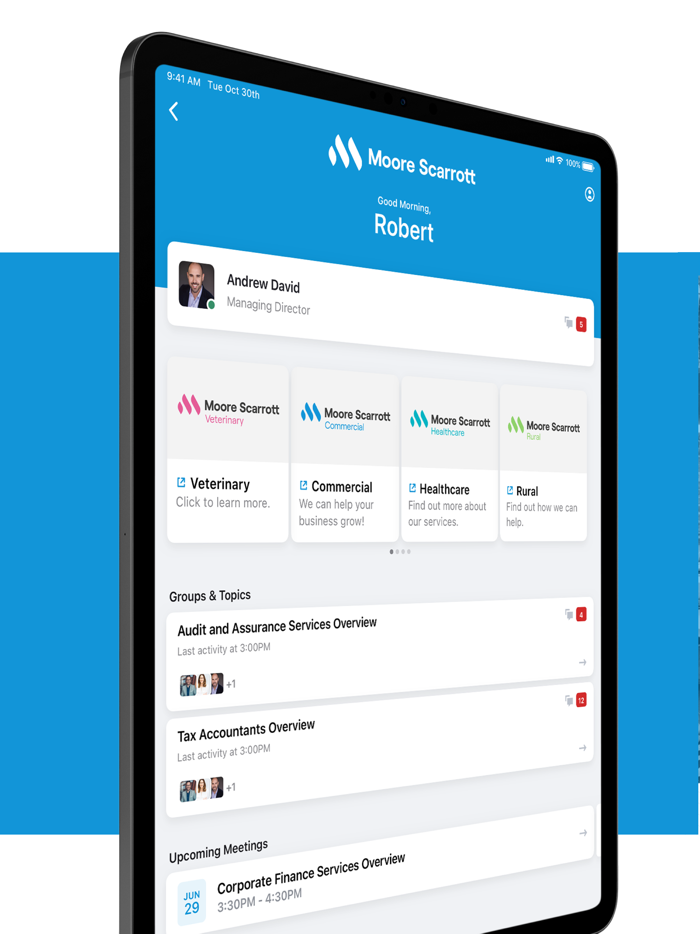 Moore Scarrott Client Portal