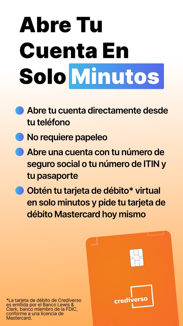 Crediverso Banca móvil fácil