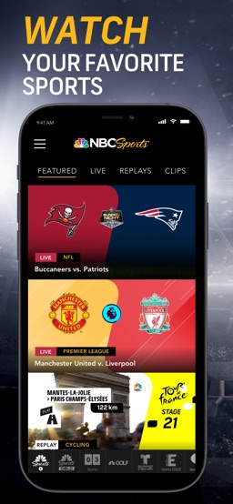 NBC Sports app screenshot