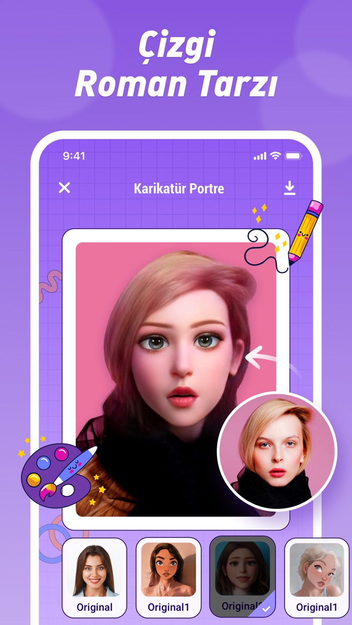 ArtFace - Yüz Fotoğraf Editörü