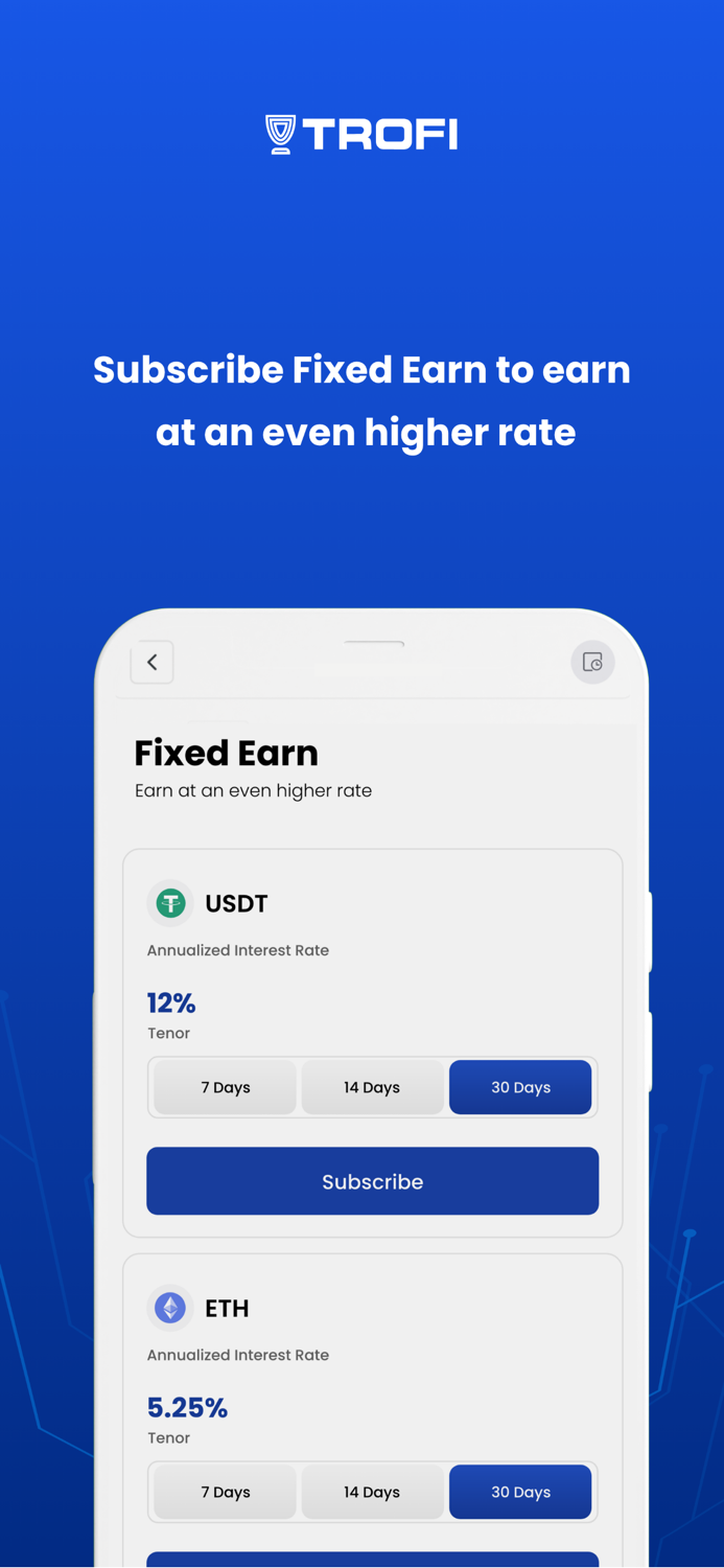 Trofi Earn Interest on Crypto