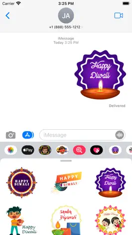 Game screenshot Happy Diwali - Wishes Stickers apk