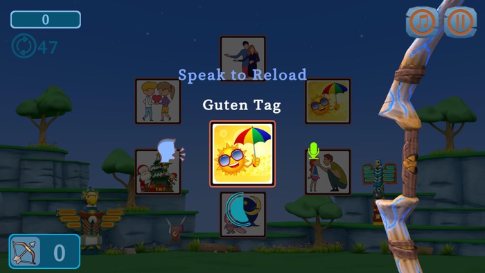 Archery German Vocab Game