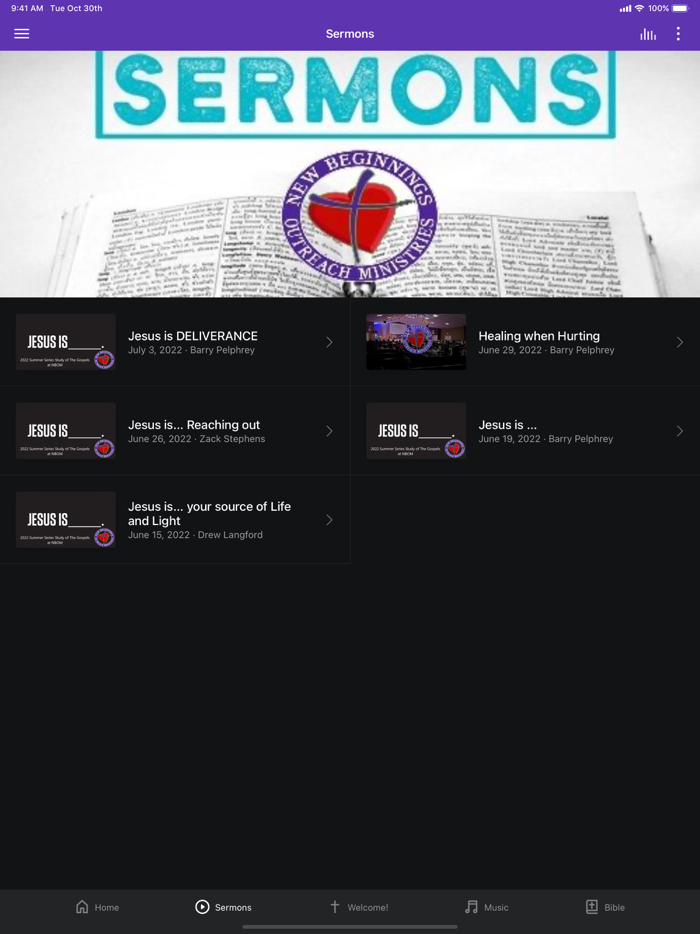 New Beginnings Outreach Min.