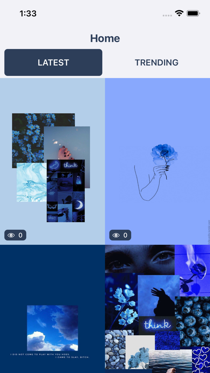 blue aesthetic Wallpaper