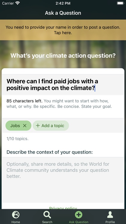 World for Climate – Act now screenshot-3